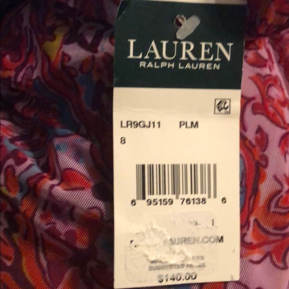 LAUREN Ralph Lauren Convertible Paisley One Piece - Picture 4 of 5